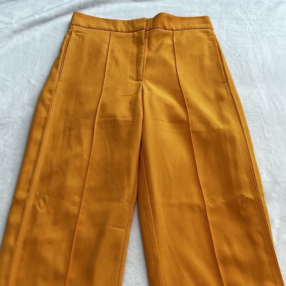 House Of Harlow 1960 Orange Pleated Wide Leg‎ Dress Pants Size Small - Picture 2 of 16